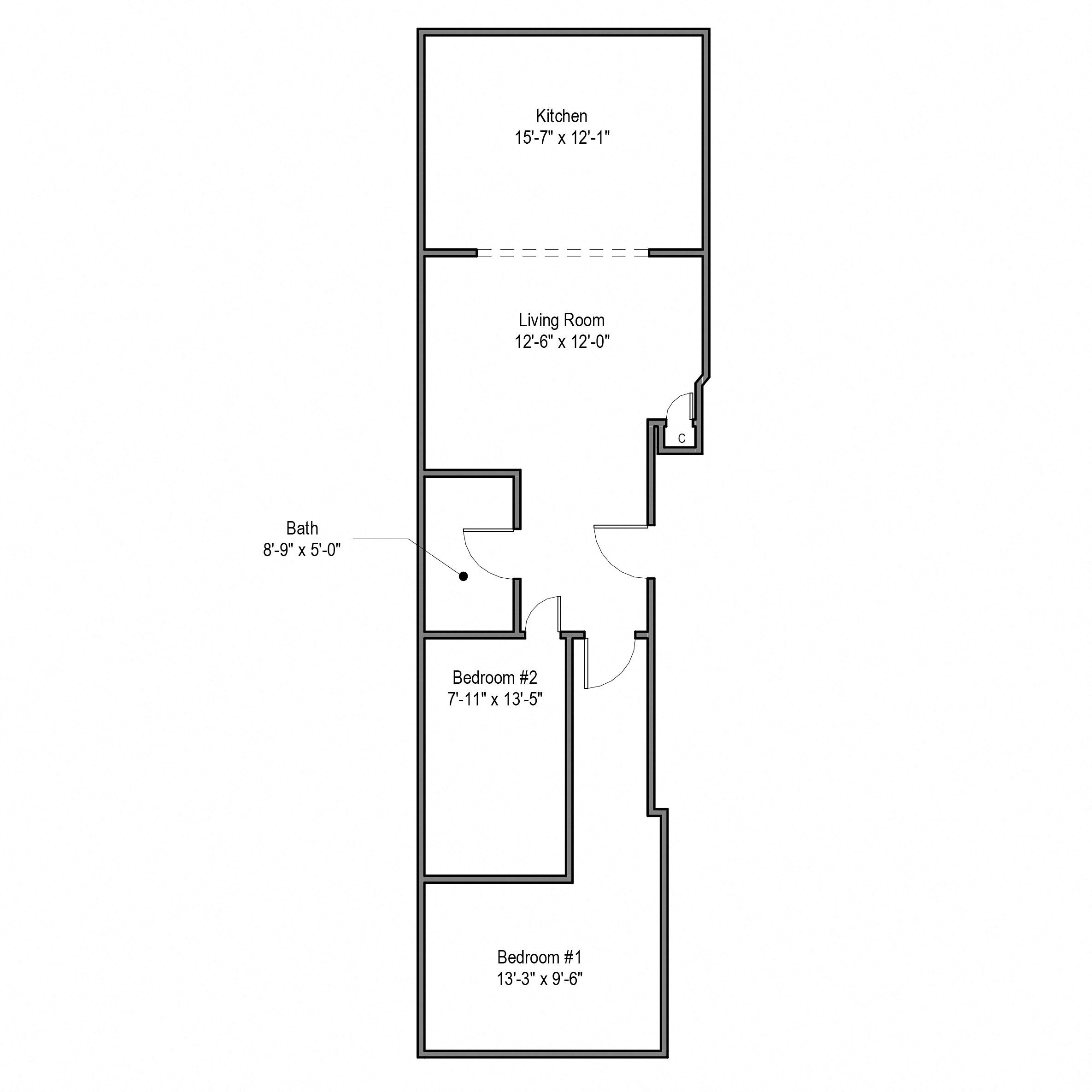 304 McKee- 2 Bedroom (#4) | University Commons at McKee Pl